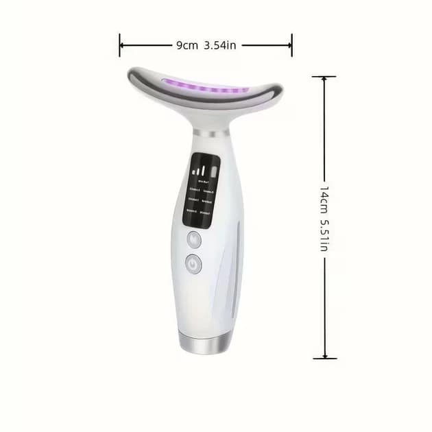 Мікрострумовий ліфтинг масажер для обличчя та шиї Neck Beauty Device Білий (120 в ящ) 8
