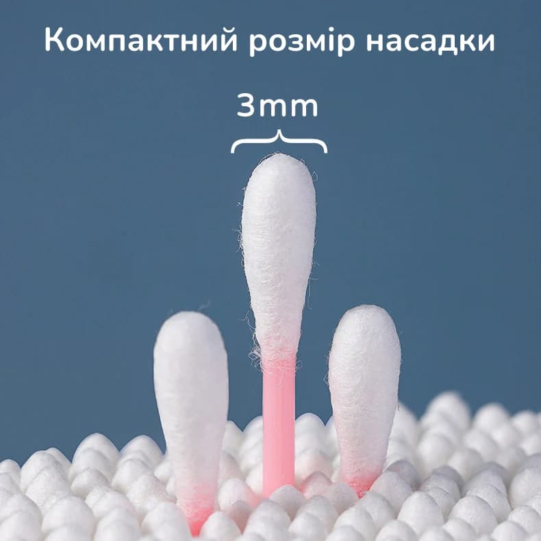 Ватні палички для вух з ложечкою, Рожевий 4