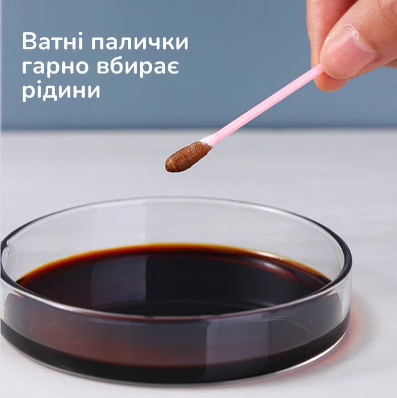 Ватні палички для вух з ложечкою, Рожевий 3