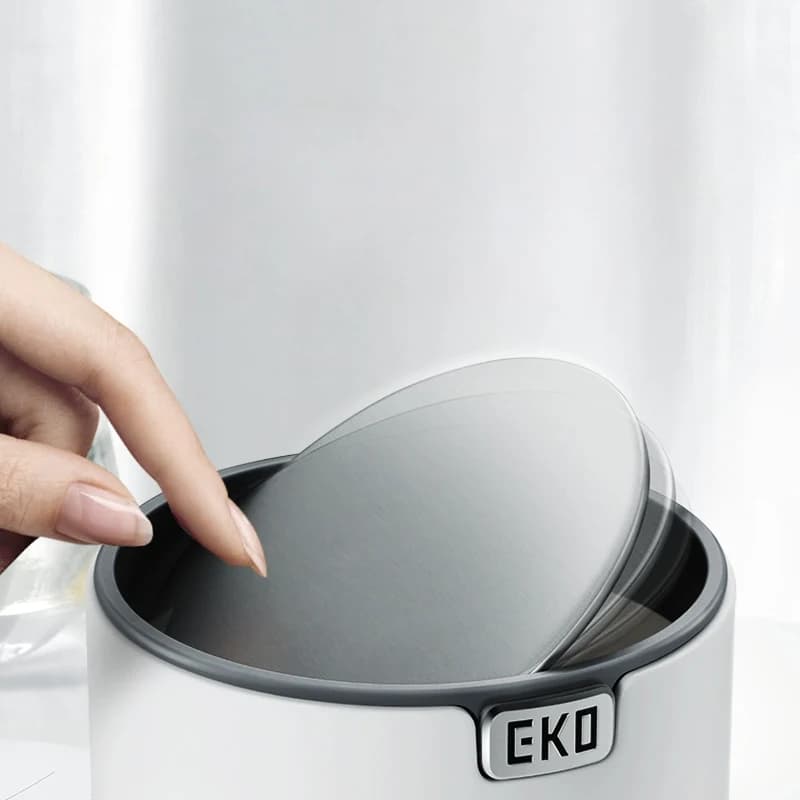 Настільний Смітник EKO 1.5 л з поворотною кришкою, Сірий 3