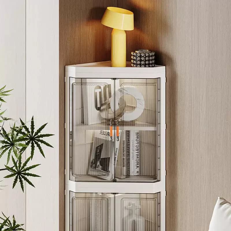 Кутова модульна шафа для зберігання, 2 рівні - 34×110×47 см 4