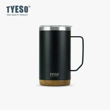 Термокружка з ручкою TYESO з нержавіючої сталі, 710 мл. / Чорний