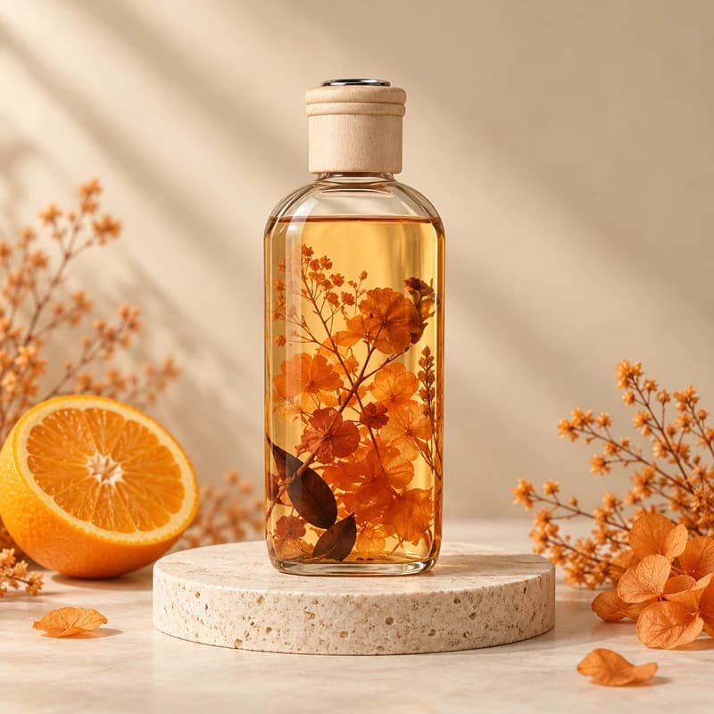 Аромадифузор для дому «Herbarium» з сухоцвітами у флаконі 500 мл, Дика троянда 1