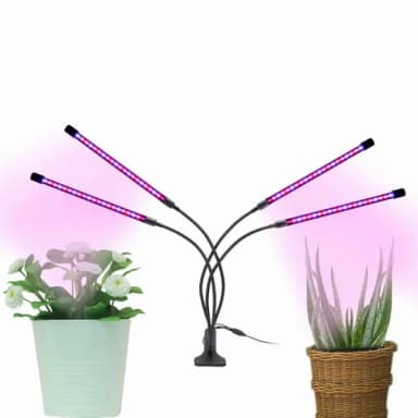 Фітолампа світлодіодна для прискорення росту кімнатних рослин USB Led Grow Light на 4 гілки з таймером (30 ящ)