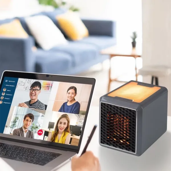 Настільний обігрівач-тепловентилятор керамічний з нічником Handy Heater Pure Warmt 1500W (24 в ящ) 3