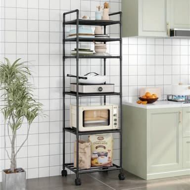 Стелаж на колесах для кухні та ванної етажерка полиця