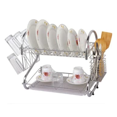 Сушилка для посуду New Arrival 2-Layer Dish Draine двоярусна сушарка для посуду S 36 см 