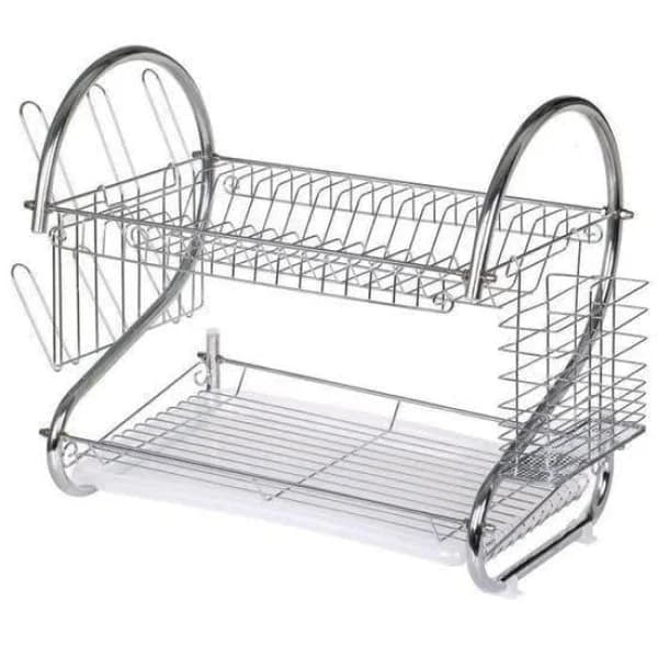 Сушилка для посуду New Arrival 2-Layer Dish Draine двоярусна сушарка для посуду S 36 см  3
