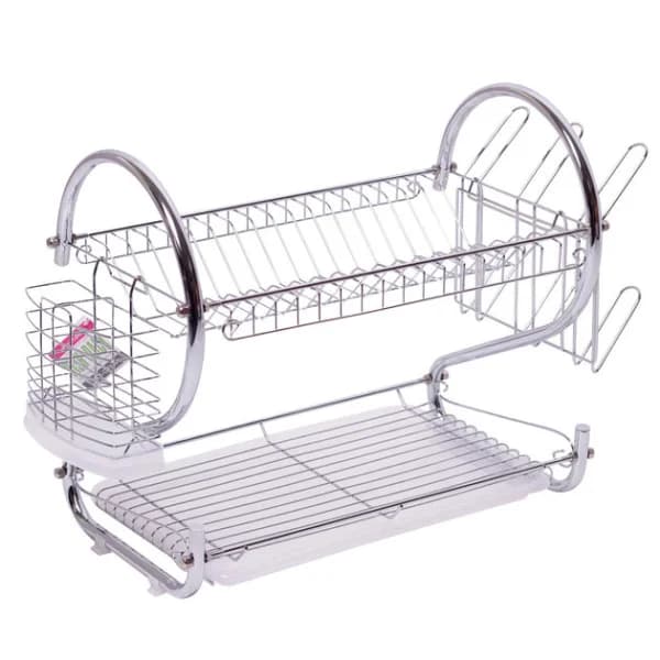 Сушилка для посуду New Arrival 2-Layer Dish Draine двоярусна сушарка для посуду S 36 см  4