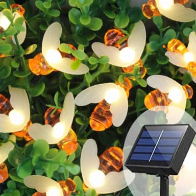 Гірлянда Бджоли на сонячній панелі 5 м 20 LED 