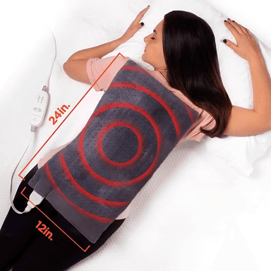 Заспокійлива теплова масажна грілка накидка Massaging weighted heating pad (16 ящ)