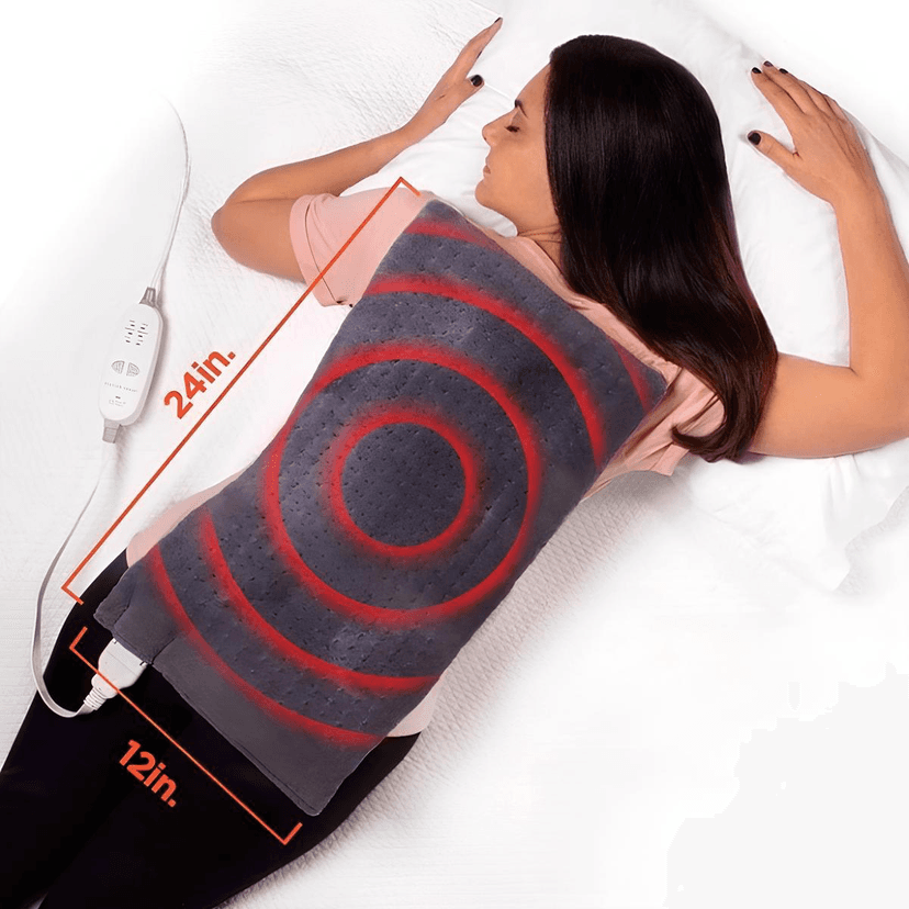 Заспокійлива теплова масажна грілка накидка Massaging weighted heating pad (16 ящ) 1