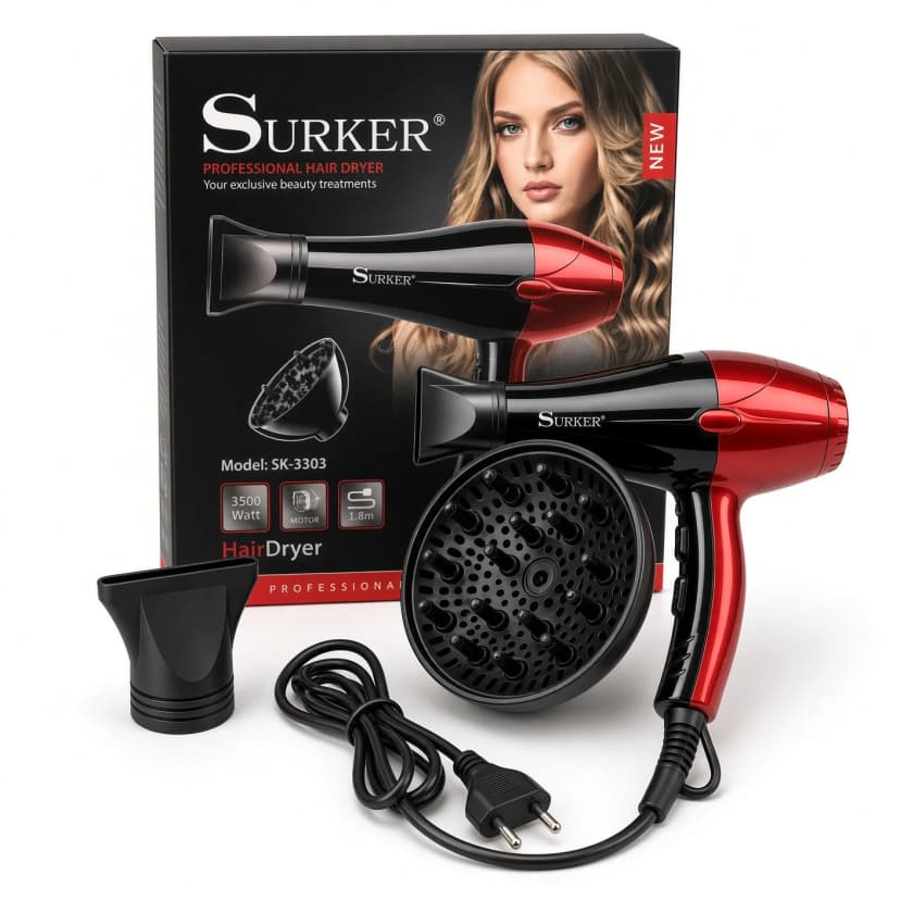 Фен для волосся 3500W SURKER 3303 3