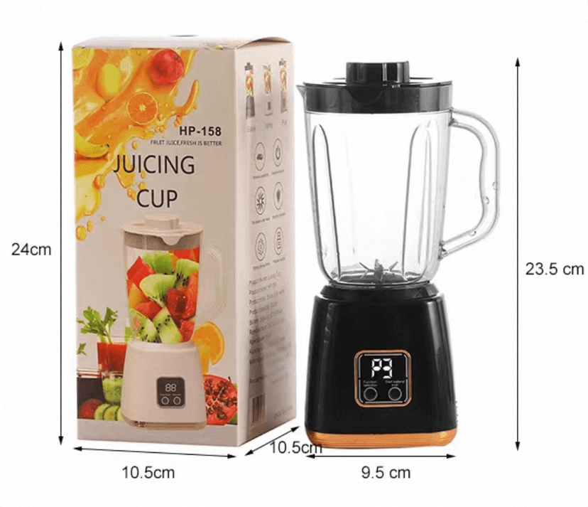 Портативний акумуляторний блендер HP-158 Juicing Cup 750 мл, 1500 mAh, чорний 2