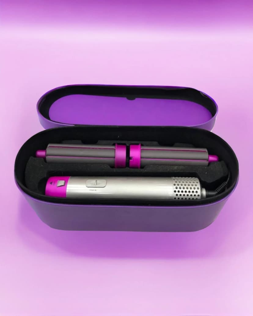 Фен-стайлер для волосся HAIR BRUSH 1000W 5в1 фіолетовий кейс 4