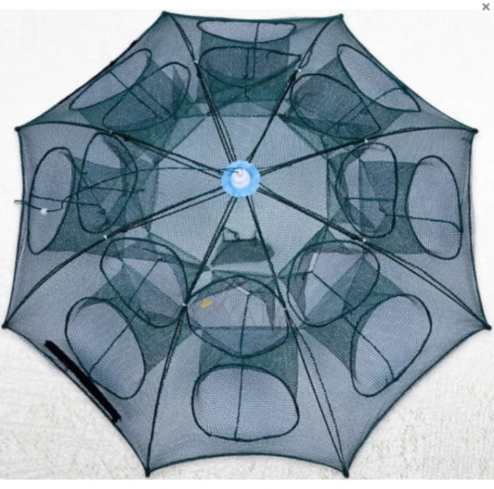 Раколовка Рибальська верша для раків, зонт для раків, рачниця приманка 16 входів