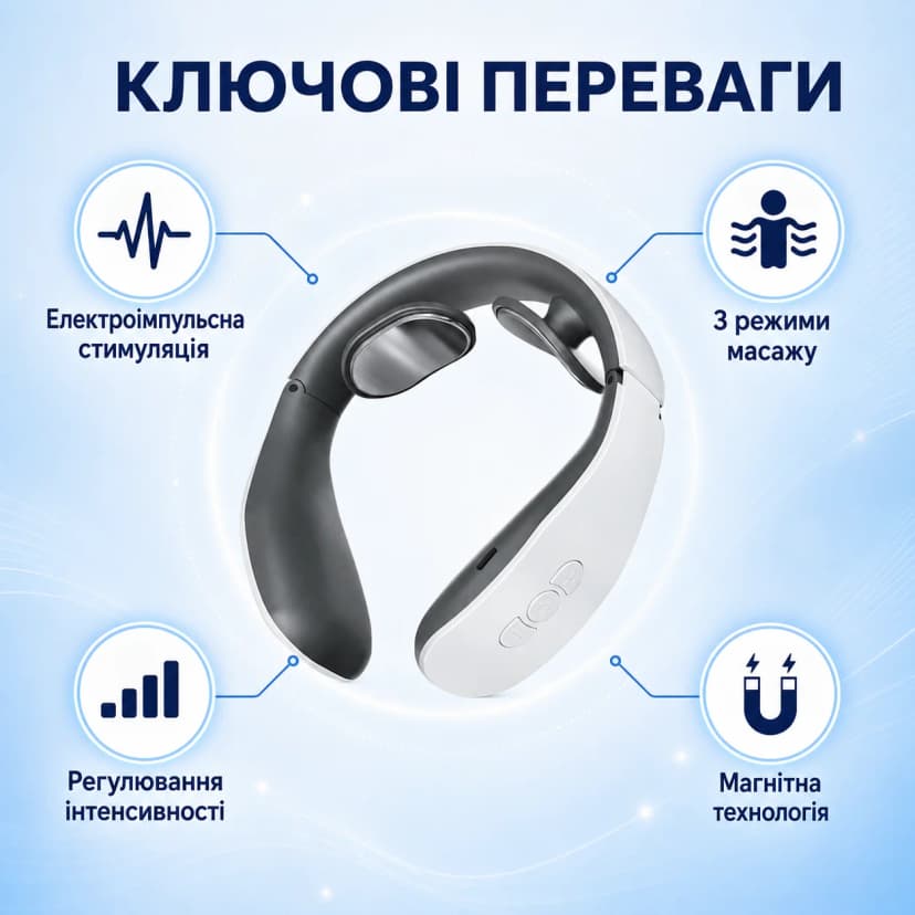 Інтелектуальний шийний масажер Intelligent Cervical Massage Instrument KS-996-2C (60 ящ) 2