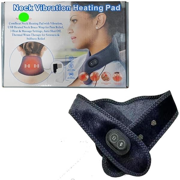 Електричний масажний комір-грілка для шиї Neck Vibration Heating Pad (з підігрівом та вібрацією) 2