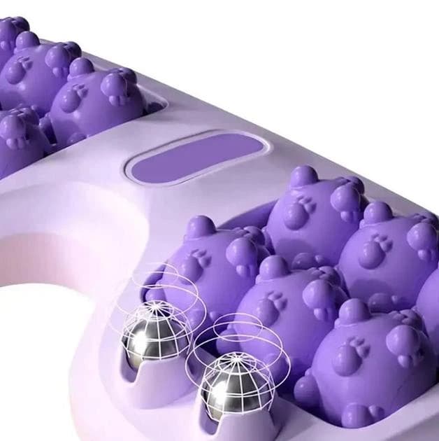 Портативний роликовий масажер для ніг з магнітними кульками Cat Claw Style Foot Massager (60 в ящ) 4