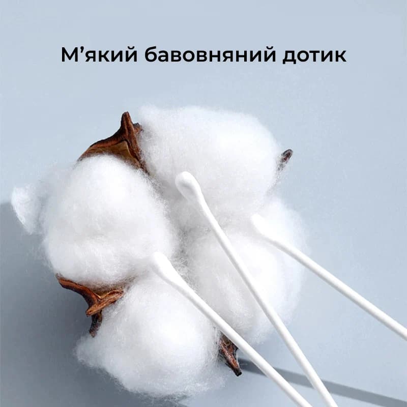 Ватні палички для вух у контейнері 200 шт. 4