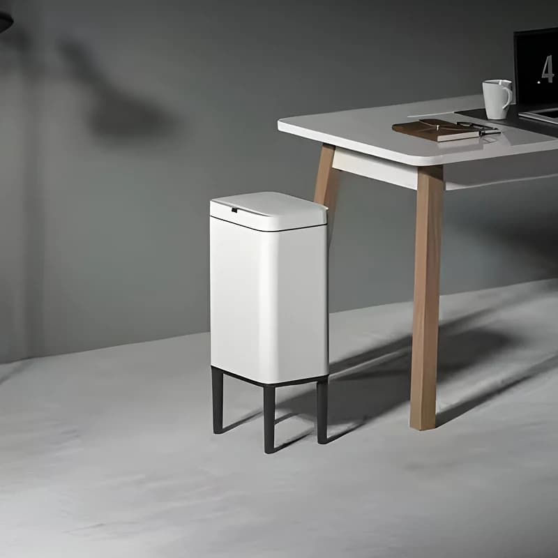 Сенсорне відро для сміття на ніжках для вузьких зон дому 9л/13л/20л, 13 л. / Молочний 4