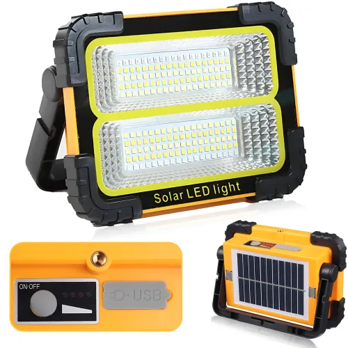 Акумуляторний світлодіодний ліхтар - прожектор Working LAMP BL JN 883 із сонячною батареєю та функцією Power Bank 5