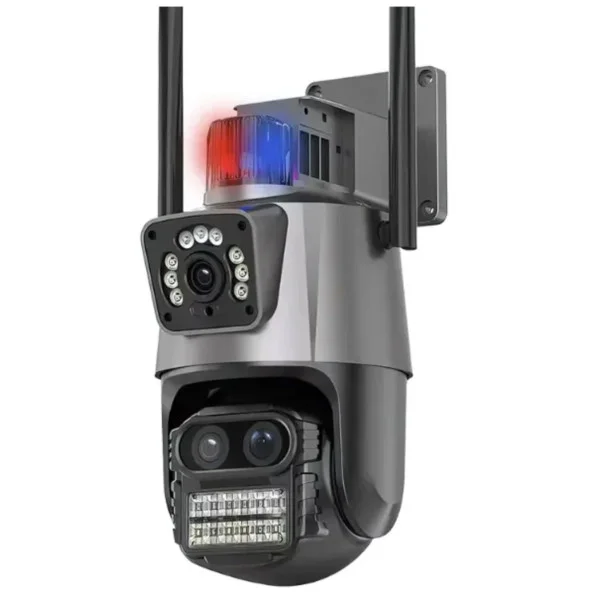 Вулична охоронна поворотна WIFI камера 8MP сирена Gwei Solution 1