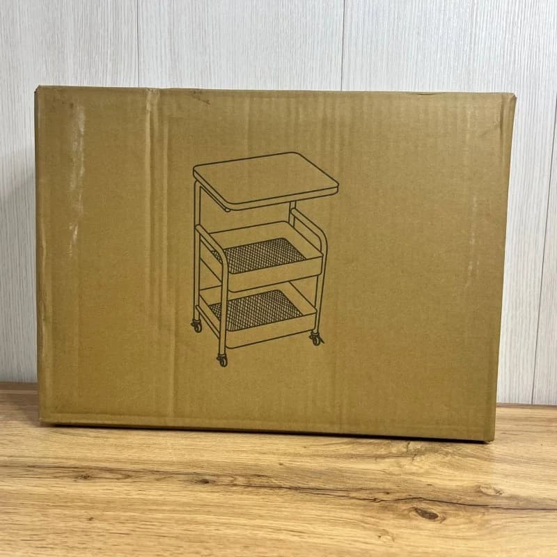 Столик-этажерка на колесиках 30x40x76см 5