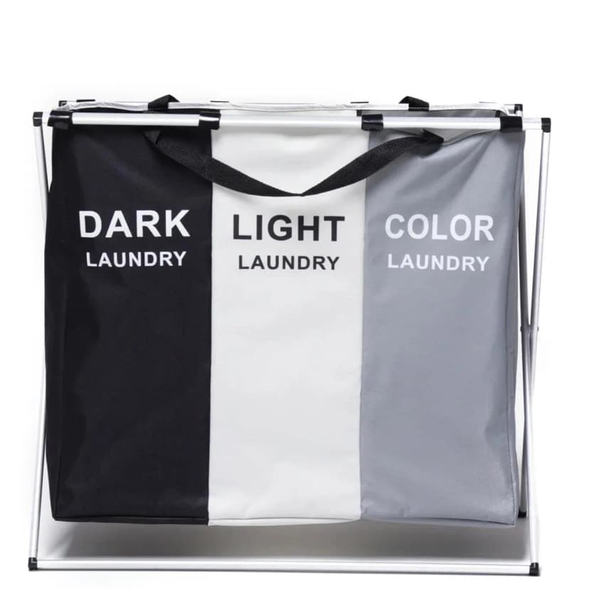 Кошик для білизни складаний Laundry Basket 3 секції 3