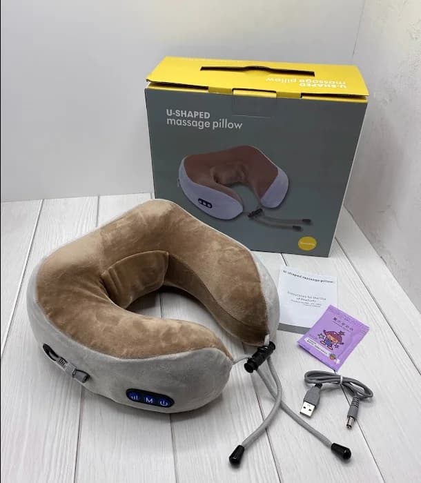 Масажер для шиї U-Shaped Massage Pillow Shake 2