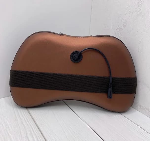 Масажна подушка Massage Pillow з інфрачервоним прогріванням і роликами, що обертаються від мережі та прикурювача 4