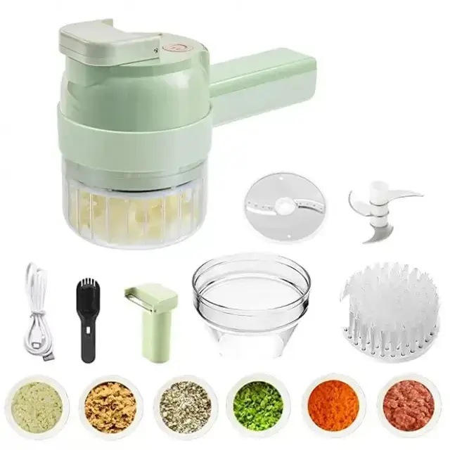 Ручний електричний подрібнювач для овочів 4 в 1 Food Chopper Catling (RD-2000) 2