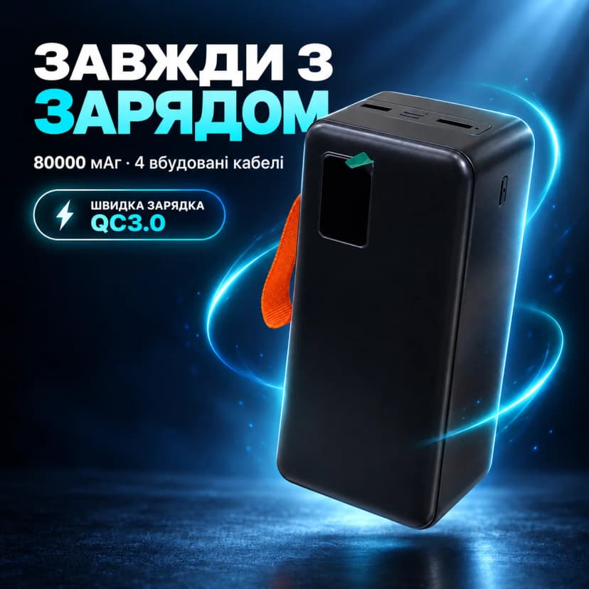 Повербанк 80000 мАч Power Bank 5