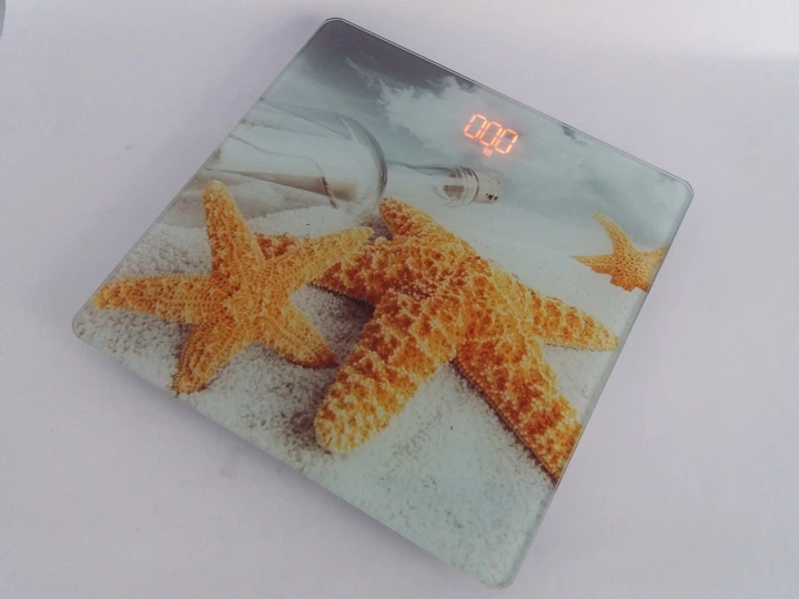 Ваги підлогові 180 кг скляні квадратні кольорові MS-2019 2