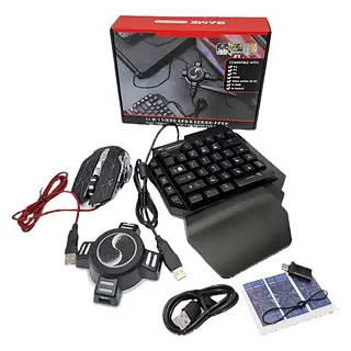 Набір ігровий Converter Mix Pro 11 в 1 конвертер клавіатура миша 4