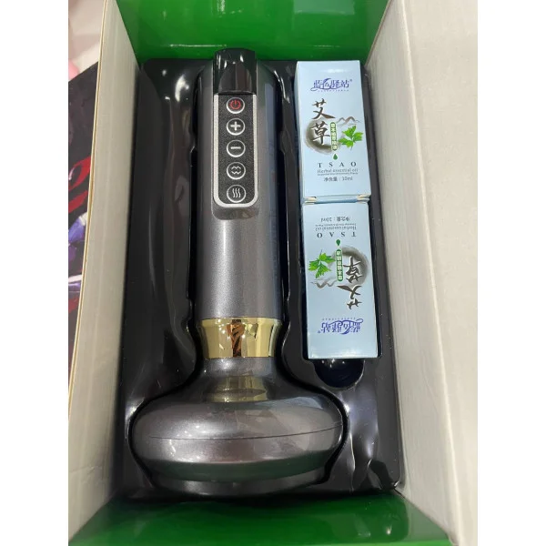 Антицелюлітний вакуумний масажер 2 олії в комплекті, 12 режимів, (Сірий) 3