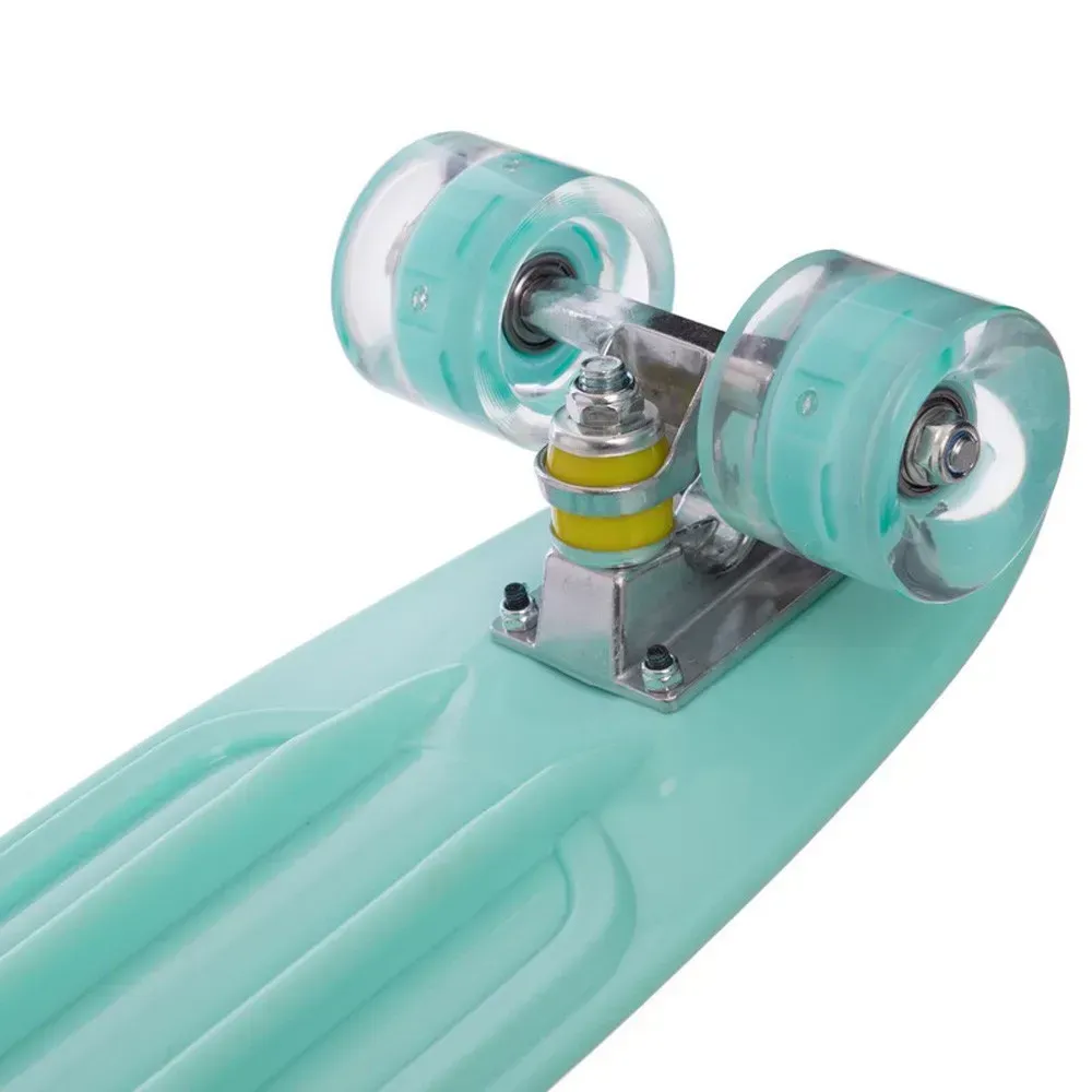 Пенніборд "Фламінго"Скейт з колесами, що світяться, і ручкою 60х16см 8