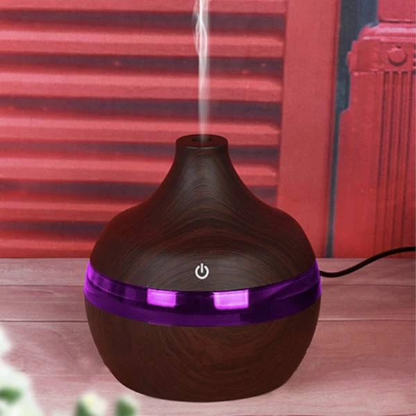 Зволожувач повітря 300 Мл "темний дуб" з підсвідкою 7 LED 300 Мл 2