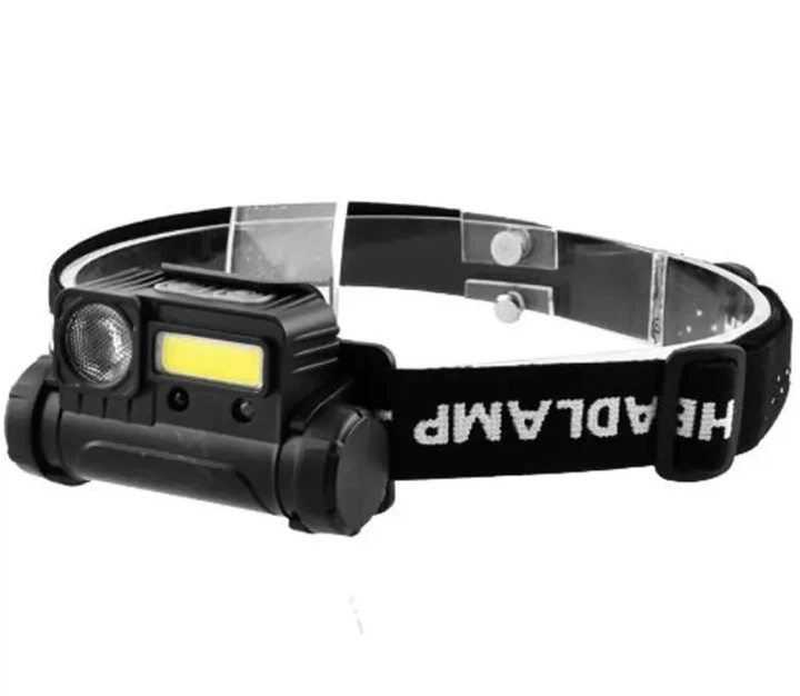 Ліхтар налобний BL-123 COB із USB зарядкою 8137 1