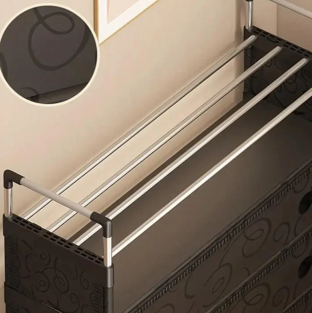 Полиця для взуття 90 х 80 х 30 см YH 9901 C-80cm-5 ярусів 4