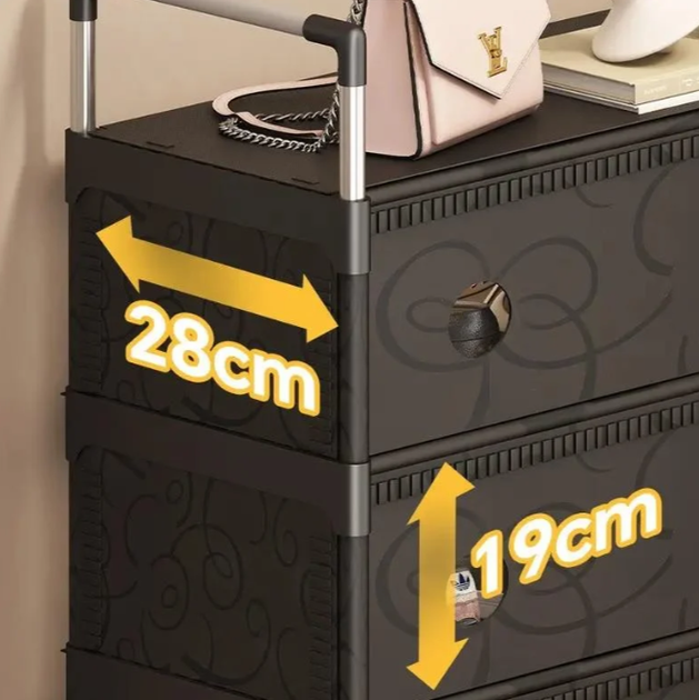 Полиця для взуття 90 х 80 х 30 см YH 9901 C-80cm-5 ярусів 6