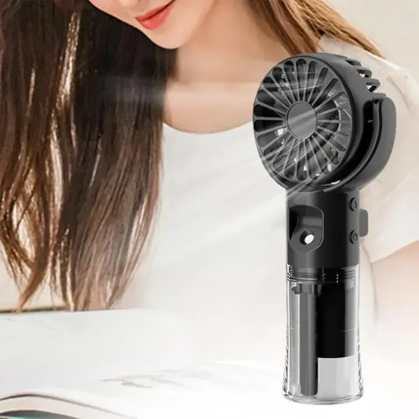 Вентилятор ручний акумуляторний Mini Spray Fan F4 (100 в ящ) 4
