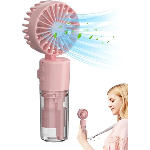 Вентилятор ручний акумуляторний Mini Spray Fan F4 (100 в ящ) 5