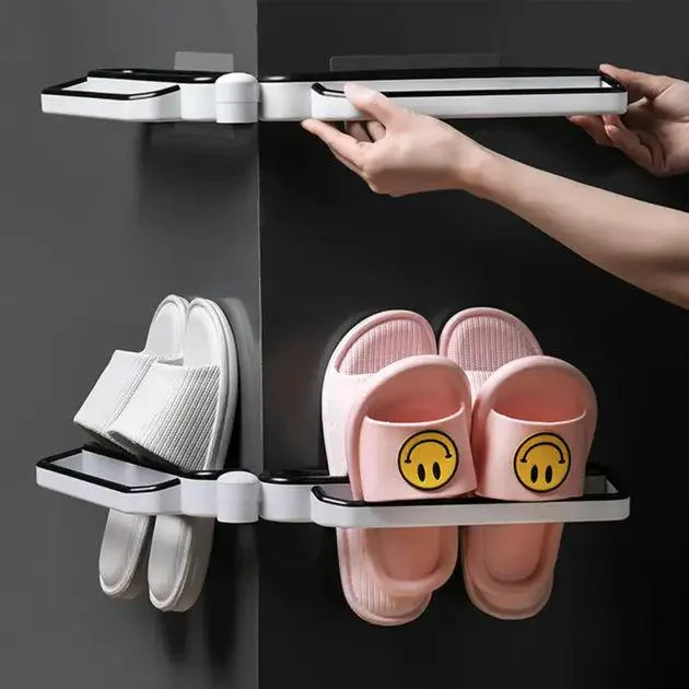 Поличка для взуття та рушників SHOE HOLDER універсальна з кріпленням на клей пластикова 54х3,5 см 2