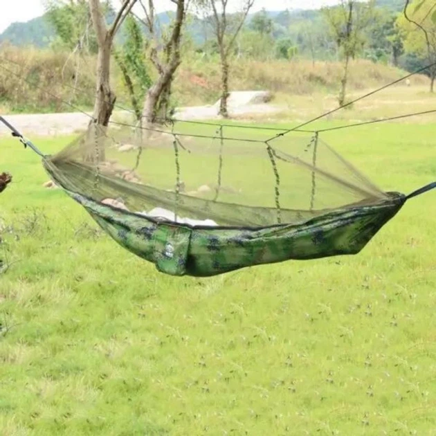 Гамак з сіткою компактний в мішечку камуфляж 2