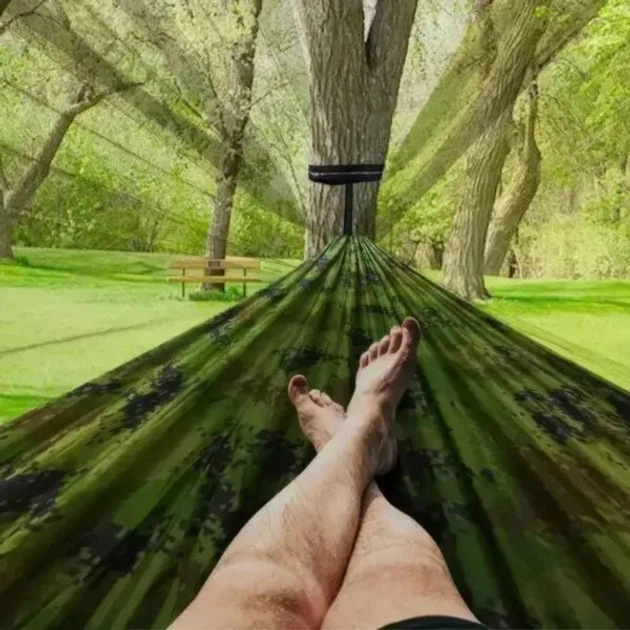 Гамак з сіткою компактний в мішечку камуфляж 5