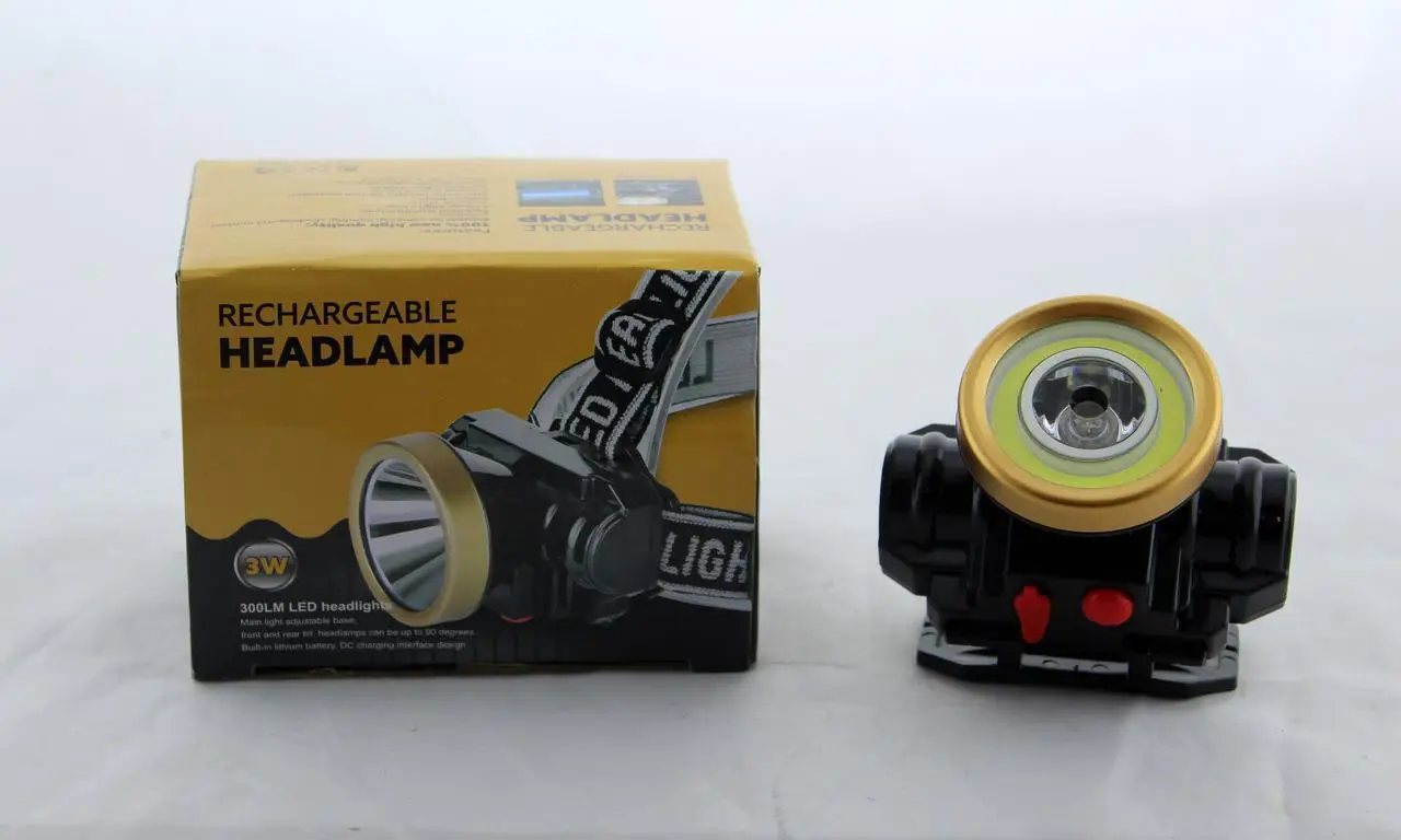 Ліхтар налобний AS-0509C (1*18650) 2