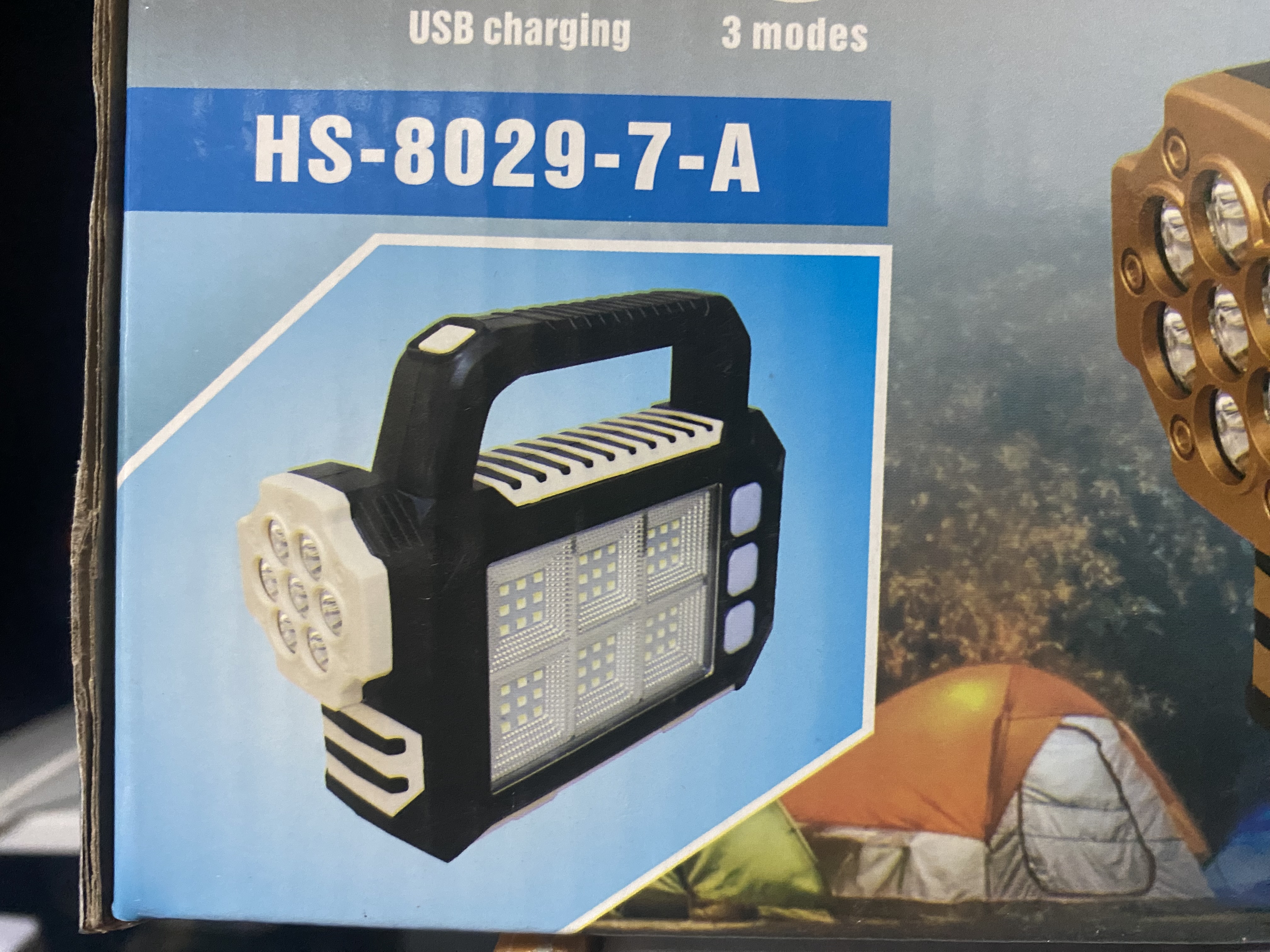 Ручний ліхтар з USB HS-8029-7-B 3