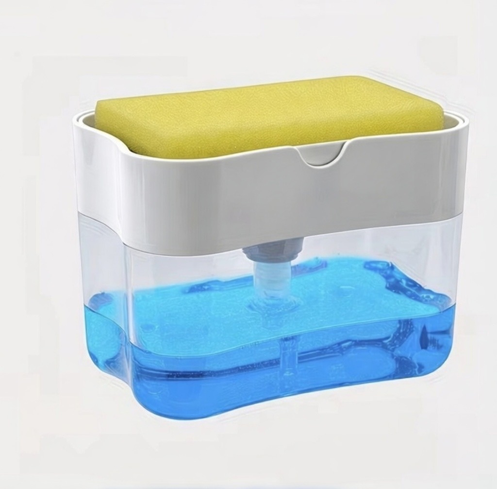 Дозатор для миючого засобу з одною губкою 1