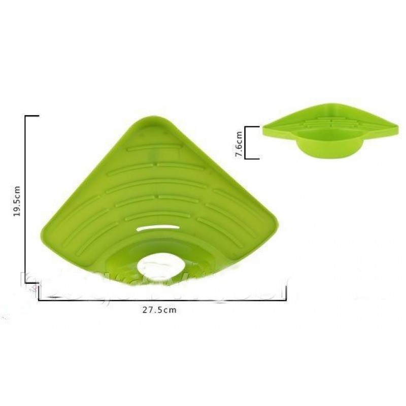 Кутовий кухонний органайзер для раковини присоска Sink Triangle Shelf 4